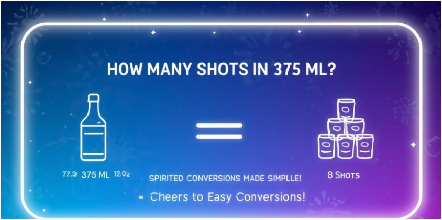 how many shots in 375 ml